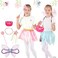 Fedio Dress up Clothes for Little Girls - Kids Dress up &amp; Pretend Play Princess Dress up Trunk Costume for Girls 3-6 Years