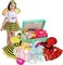 Fedio Dress up Clothes for Little Girls - Kids Dress up &amp; Pretend Play Princess Dress up Trunk Costume for Girls 3-6 Years