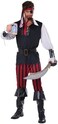 California Costumes Men's Adult-Cutthroat Pirate, Black/Red/White, XL (44-46) Costume