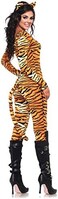 Leg Avenue Women's 2 Piece Wild Tigress Catsuit Costume