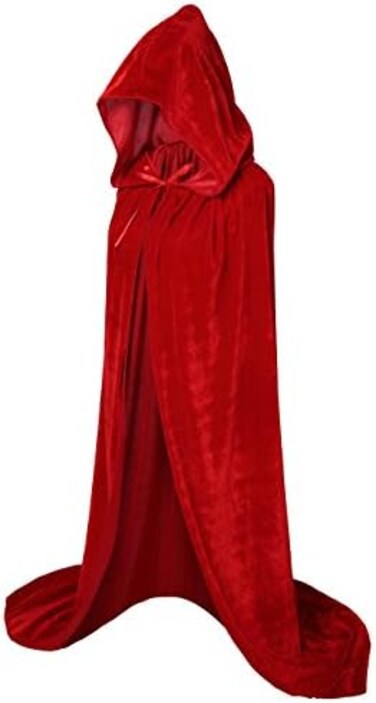 VGLOOK Unisex Adults Hooded Cloak Velvet Cape for Halloween Cosplay Costumes
