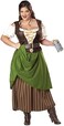 California Costumes Plus Size Tavern Maiden Costume, Brown, One size