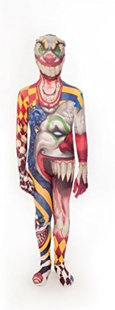 Morphsuits Kids Clown Monster Costume - Small 3'-3'5/6-8 Years