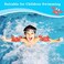 HeySplash Inflatable Arm Bands for Kids, Floatation Sleeves Floats Tube Water Wings Swimming Arm Floats Cute, Crabby Blue