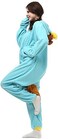 Wishliker Adult Onesie Animal Pajamas Halloween Cosplay Costumes Party Wear Blue