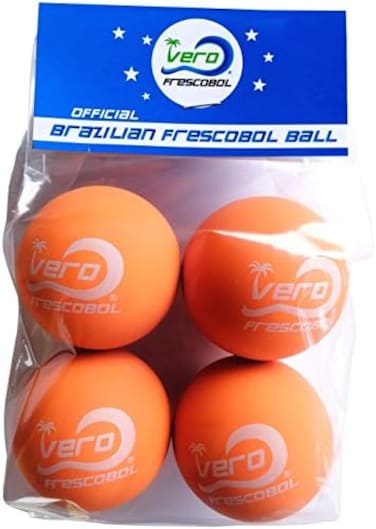 Vero Frescobol Frescobol Balls, Brazilian Papaya Orange Ball 4-Pack