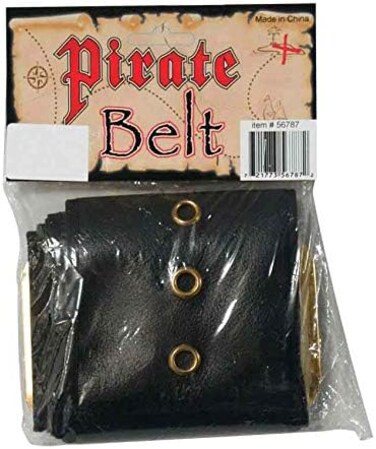 حزام تنكري للقراصنة/سانتا بعرض 4 انش للبالغين