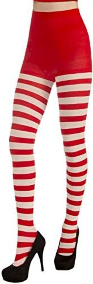 Rubie's Forum Novelties Women's Adult Christmas Striped Tights - Multi - One size