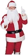 Rubie's Flannel Santa Suit with Beard and Wig, Red, Standard