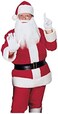 Rubie's Flannel Santa Suit with Beard and Wig, Red, Standard