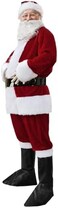 Fanme Santa Claus Suit Christmas Flannel Velvet Plush Adult Classic Costume for Men