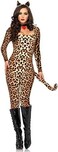 LEG AVENUE 83666-3Tl. Puma Kost&uuml;m Set, M/L, Damen Karneval Kost&uuml;m Fasching