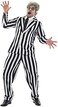 Fun Shack Adult Halloween Costume Men, Black and White Striped Suit, 80s Halloween Costumes For Men, Halloween Movie Costumes X-Large