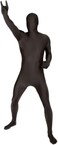Morphsuits Adults M-Suit Black Second Skin Halloween Fancy Dress Costume - size Large - 5'3-5'9 (159cm-175cm)