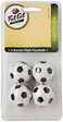 Fat Cat Foosball/Soccer Game Table Soccer Balls: 36 mm Regulation Size Foosballs, Black/White, 4 Pack