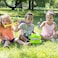 Little Kids Fubbles No-Spill Big Bubble Bucket in Green for Multi-Child Play, Made in the USA