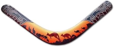 Colorado Boomerangs Kangaroo Pelican Boomerang - Authentic Australian Boomerang with Aboriginal Design. Ages 13+, Includes Instructions