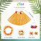 Fighting to Achieve 30cm 6pcs/ Set Hawaiian Grass Skirt Performance Costume for Girls