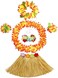 Fighting to Achieve 30cm 6pcs/ Set Hawaiian Grass Skirt Performance Costume for Girls