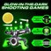 USA Toyz Astroshot Zero GX Glow in The Dark Shooting Games for Kids - Nerf Compatible Floating Ball Targets for Shooting with 1 Foam Blaster Toy Gun, 10 Floating Ball Targets, and 5 Flip Targets