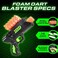 USA Toyz Astroshot Zero GX Glow in The Dark Shooting Games for Kids - Nerf Compatible Floating Ball Targets for Shooting with 1 Foam Blaster Toy Gun, 10 Floating Ball Targets, and 5 Flip Targets