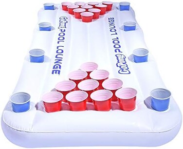 GoPong Pool Lounge Floating Beer Pong Table Inflatable With Social