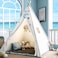 Sumerice Teepee Play Tent for Kids with Carry Case, Foldable Girls Playhouse Toy Tent, Gift for Baby Toddler to Play Game Indoor and Outdoor