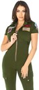 Leg Avenue Women Sexy Top Gun Flight Catsuit Costume Adult Sized Costumes (pack of 1)