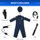Dress Up America Deluxe Police Dress Up Costume Set - Includes Shirt, Pants, Hat, Belt, Whistle, Gun Holster