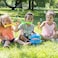 Little Kids Fubbles No-Spill Big Bubble Bucket in Blue for Multi-Child Play, Made in the USA