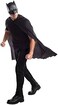 Rubie's Men's V Superman: Dawn of Justice Batman Cape with Mask, Black, One size