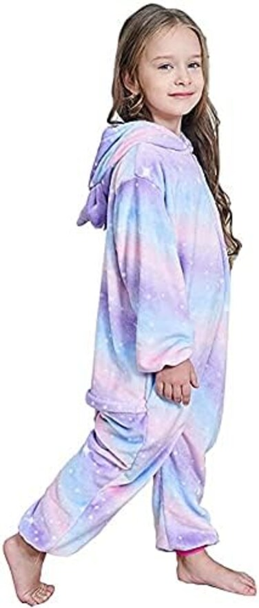 Riverchan Kids Unicorn Onesie Animal Pajamas Halloween Cosplay Costume Sleepwear Gift for Girls and Boys