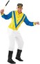 Fun Shack FN3706M Costume, Mens, Jockey Blue &amp; Yellow, M