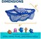 SwimWays Disney Finding Dory Mr. Ray's Dive and Catch Game, Bath Toys and Pool Party Supplies for Kids Ages 5 and Up