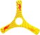 Colorado Boomerangs Yellow Spin Racer Boomerang - Kid's Boomerang with Instructions &amp; Online Video Access