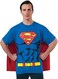 Rubie's DC Comics Superman Costume T-Shirt With Cape, Blue, L
