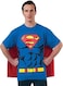 Rubie's DC Comics Superman Costume T-Shirt With Cape, Blue, L