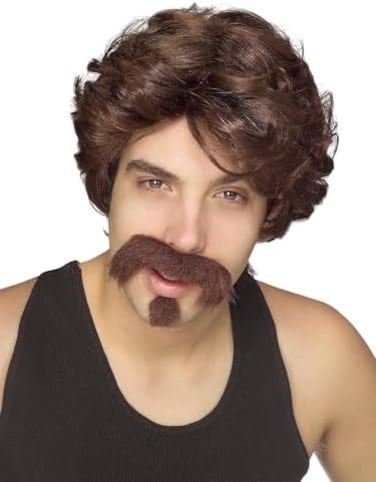 Rubie's mens Big John Wig, Moustache, and Goatee Party Supplies, Multicolor, One Size US,