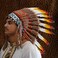 Novum Crafts Indian Headdress with Real 65cm Feathers - Rasta (White,Yellow,Red,Black)