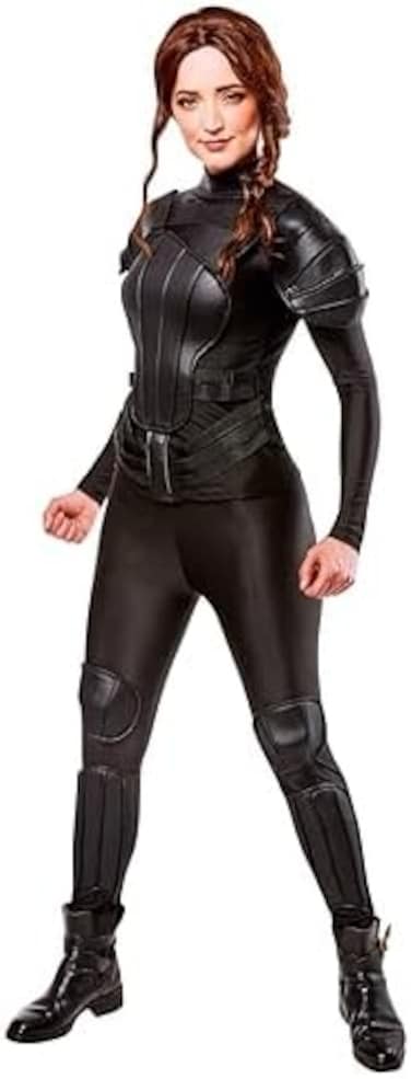 Rubie's Costume Co Women's The Hunger Games Deluxe Katniss Costume, Black, One size
