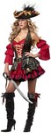 California Costumes Women's Eye Candy - Spanish Pirate Adult, Black/Red, Small