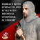 Armory Replicas Medieval Chainmail Coif Armor, 18.75 Inches, Silver, One size