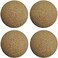 Bank Shot Billiards 4 Cork Foosballs Natural-Wood Colored Table Soccer Foos Balls