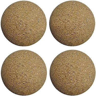 Bank Shot Billiards 4 Cork Foosballs Natural-Wood Colored Table Soccer Foos Balls