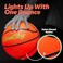 GlowCity Glow in The Dark Basketball for Teen Boy - Glowing Red Basket Ball, Light Up LED Toy for Night Ball Games - Sports Stuff &amp; Gadgets for Kids Age 8 Years Old and Up. Great Gift for Boys &amp; Girls