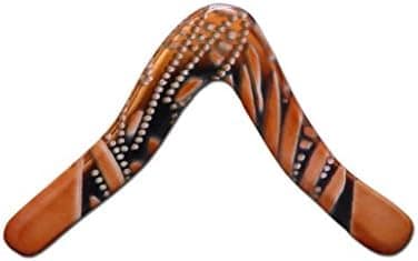 Colorado Boomerangs Left Handed Aussie Fever Wooden - Aboriginal Artwork, Made in Australia