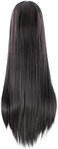 MapofBeauty 40 Inch/100cm Fashion Straight Long Costume Anime Wig (Black)