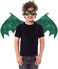 Little Adventures Reversible Dragon Mask and Wing Set Costume Dress Up (Green)