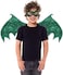 Little Adventures Reversible Dragon Mask and Wing Set Costume Dress Up (Green)