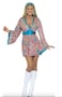 Rubie's Forum Novelties Women's 60's Generation Mod Wild Swirl Costume Dress, Rainbow, Medium/Large
